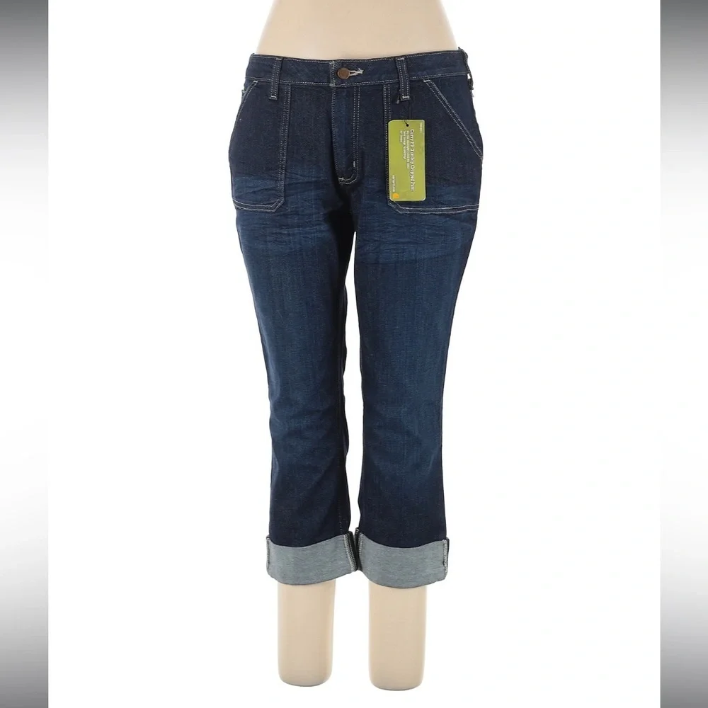 Carhartt WB071 - Women's Curvy Tomboy Cropped Jean, Blue, Size 14, NWT - Picture 5 of 8